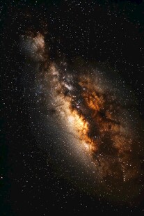 壮丽星系闪耀宇宙星空