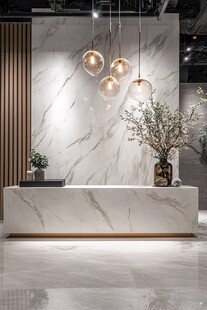 现代简约大理石风格接待区
