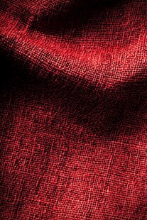 红色麻布纹理特写