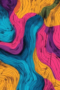 多彩动感抽象线条纹理图案