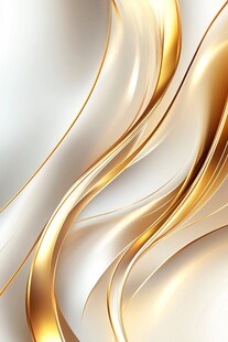 金色流动线条抽象背景图
