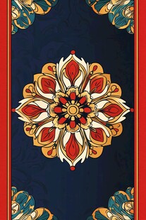 复古民族风花卉图案装饰