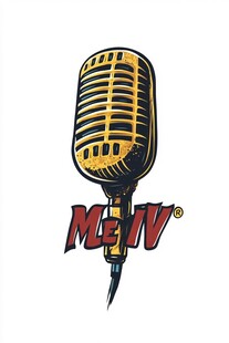 复古麦克风标志设计