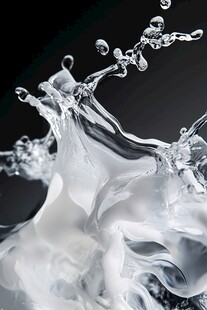 牛奶水花瞬间绽放