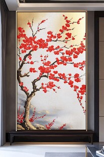 红梅装饰画 营造中式典雅氛围
