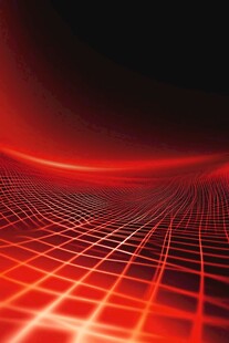 红色网格科幻风背景图