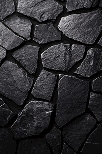 黑色石块拼接纹理背景