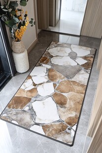 北欧风入户几何图案地垫