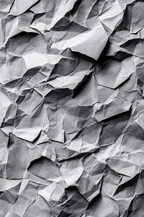皱巴巴的纸张纹理特写