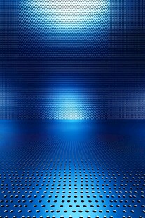 科技感蓝色网格背景画面