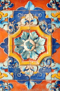 多彩复古风瓷砖装饰图案