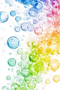 彩色梦幻泡泡背景图