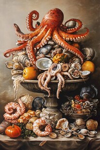 海洋盛宴 章鱼与多样海产