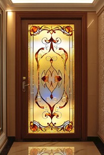 欧式艺术玻璃入户门