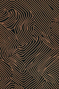 黑色底金色线条抽象图案