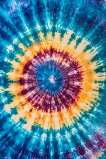 绚丽扎染图案纹理展示