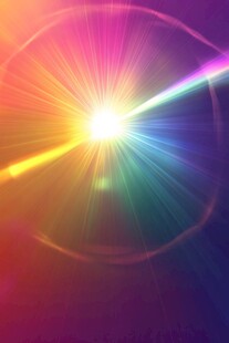 炫彩光芒光晕特效背景图