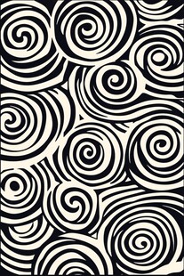 黑白螺旋纹抽象图案背景