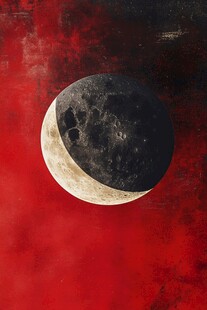 红幕下的神秘半月