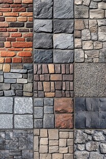 多样砖石墙面纹理素材
