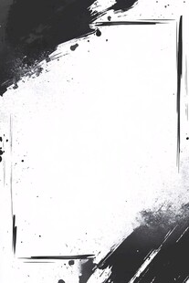 黑白墨韵边框背景图