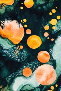 流体艺术风格多彩抽象图案