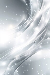 梦幻银白流动光影背景