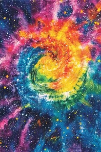 绚丽多彩的梦幻星系旋涡