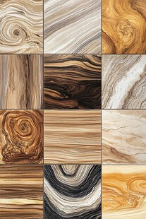 多样木纹石材纹理展示图