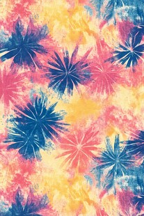 多彩花卉抽象图案背景