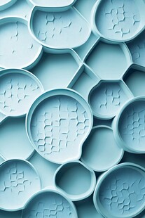 浅蓝色几何纹理模具图案