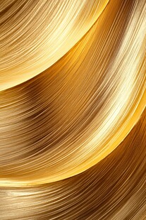 闪耀金色柔顺秀发