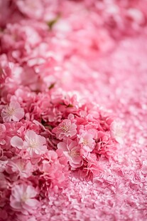 浪漫粉色樱花唯美绽放