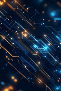 科技感电路光效背景图