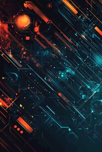 未来科技风炫酷光影画面