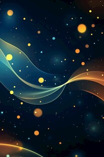梦幻流光溢彩星空背景图