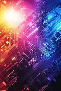 炫彩科技电路板背景图案