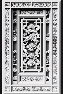 中式雕花门窗 精致工艺