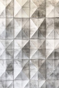 几何纹理灰白立体墙面