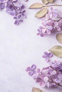 淡紫丁香花的优雅景致