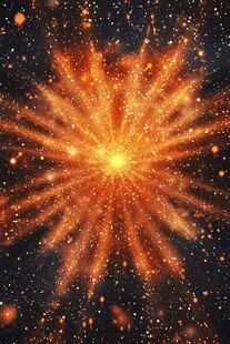 绚烂金色爆炸星尘特效