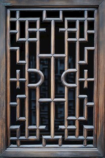 中式古典木窗棂精美图案