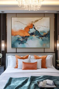 现代轻奢风卧室艺术装饰