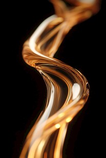 金色流动曲线的优雅之美