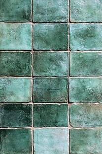 青绿色瓷砖墙面纹理