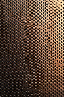 金属穿孔板纹理特写