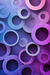 梦幻渐变圆环背景图案