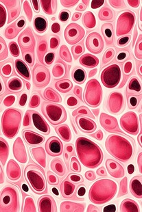 梦幻粉色细胞纹理图案