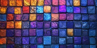 彩色马赛克瓷砖纹理背景