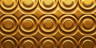 金色圆环立体纹理背景